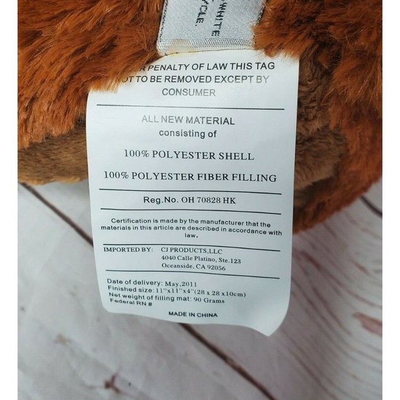 Authentic My Pillow Pets Premium Light Brown Small Bear 12" Plush Stuffed Animal - Picture 10 of 11